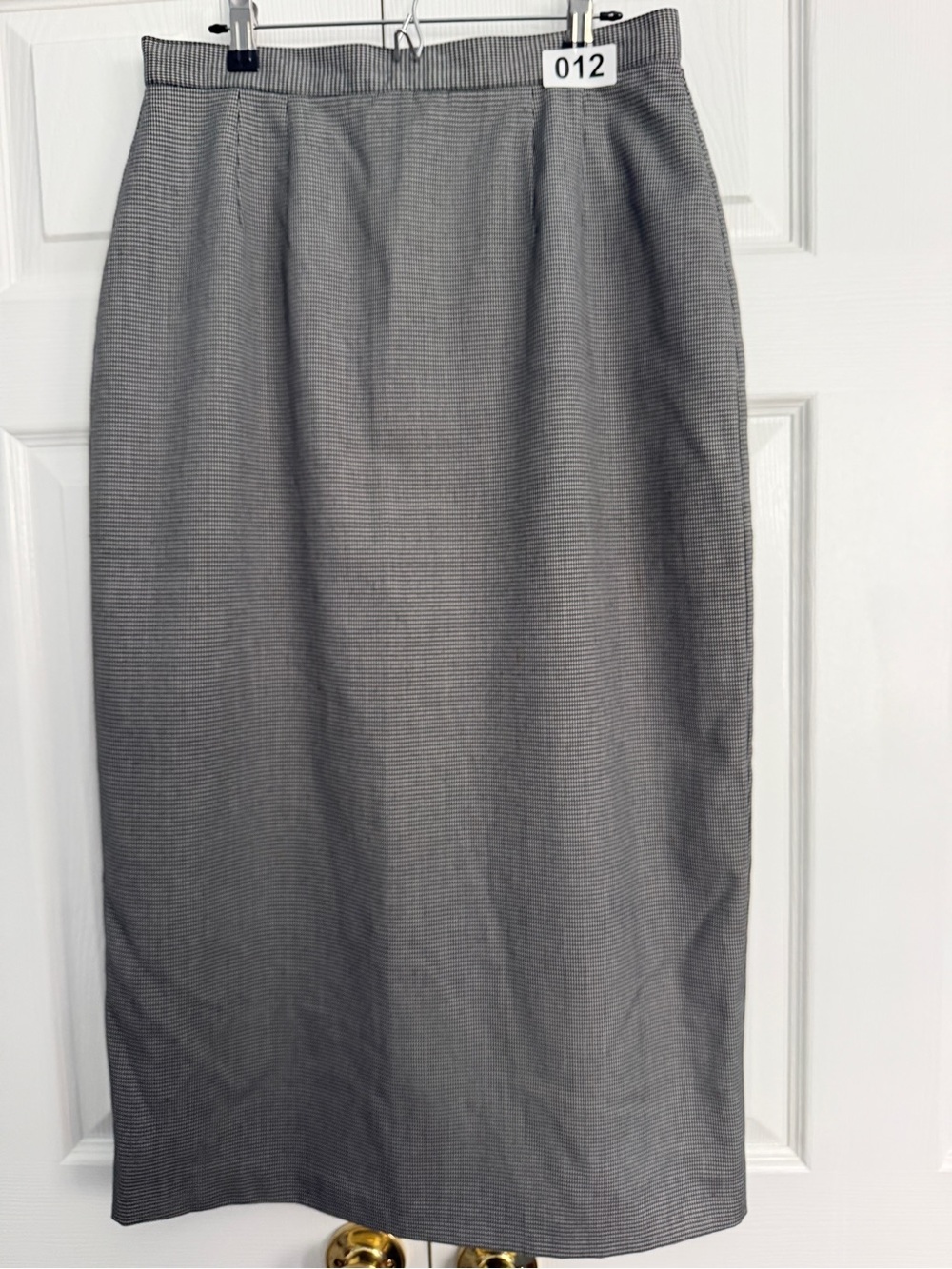 Alia Houndstooth Pencil Skirt